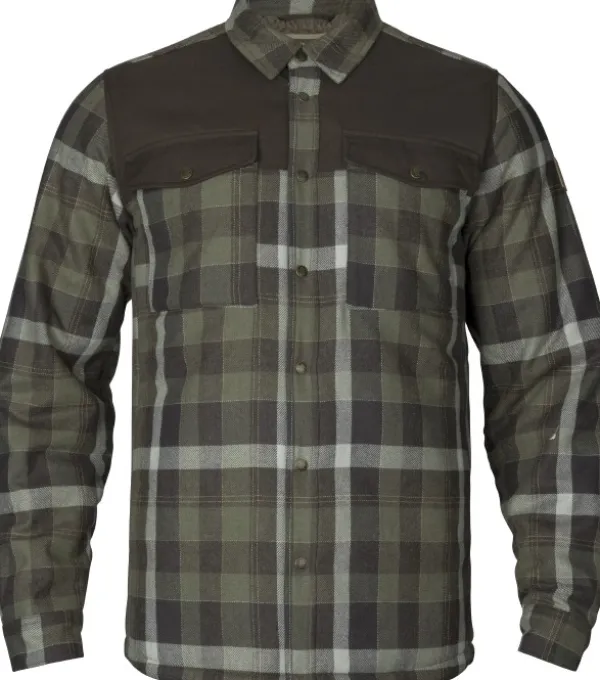 Härkila Metsästyspaidat^Asmund Insulated Wool Shirt paita, Willow Green/Phantom