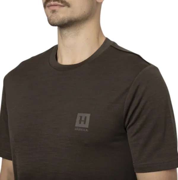 Härkila Metsästysliivit/Fleeceliivit^Base All Season S/S Shirt paita, Shadow Brown