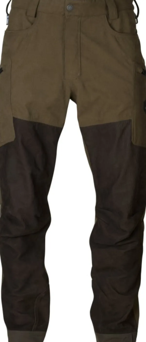 Härkila Driven Hunt HWS Leather Trousers metsästyshousut, Willow Green/Shadow Brown| Metsästyshousut/Nahkaiset Metsästyshousut