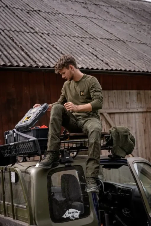 Härkila Retkeilyhousut^Fjell Trousers metsästyshousut, ruskea/harmaa
