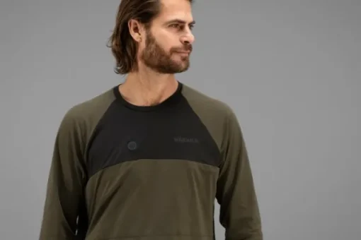 Härkila Heat L/S T-Shirt Willow Green/Black| Lämpövaatteet