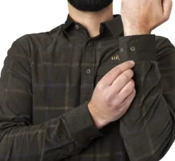 Härkila Metsästyspaidat^Kaldfjord Corduroy Check Shirt kauluspaita, ruskea