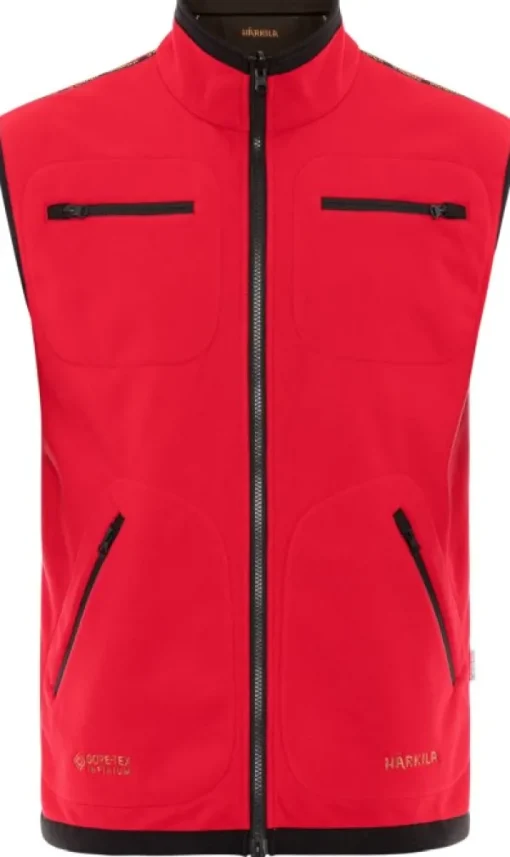 Härkila Liivit^Kamko Fleece Vest liivi, ruskea/punainen