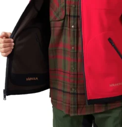 Härkila Liivit^Kamko Fleece Vest liivi, ruskea/punainen