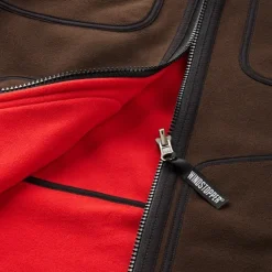 Härkila Naisten metsästysvaatteet/Naisten Metsästystakit^Kamko Fleece Women naisten kääntöfleecetakki, ruskea/punainen