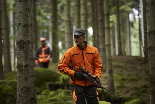 Härkila Koiranohjaajan Vaatteet^Kamko Windstopper Fleece Jacket Hunting Green/Orange Blaze