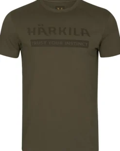 Härkila Metsästysliivit/Fleeceliivit^Logo S/S T-shirt paita, Willow Green