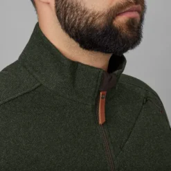 Härkila Metsästysliivit/Fleeceliivit^Metso Full Zip vetoketjullinen villapaita, tummanvihreä