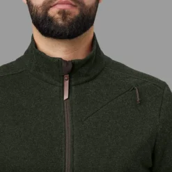 Härkila Metsästysliivit/Fleeceliivit^Metso Full Zip vetoketjullinen villapaita, tummanvihreä
