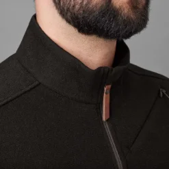 Härkila Metsästysliivit/Fleeceliivit^Metso Half Zip vetoketjullinen villapaita, tummanruskea