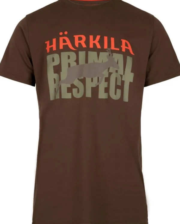 Härkila Metsästysliivit/Fleeceliivit^Respect T-shirt puuvillainen t-paita, ruskea