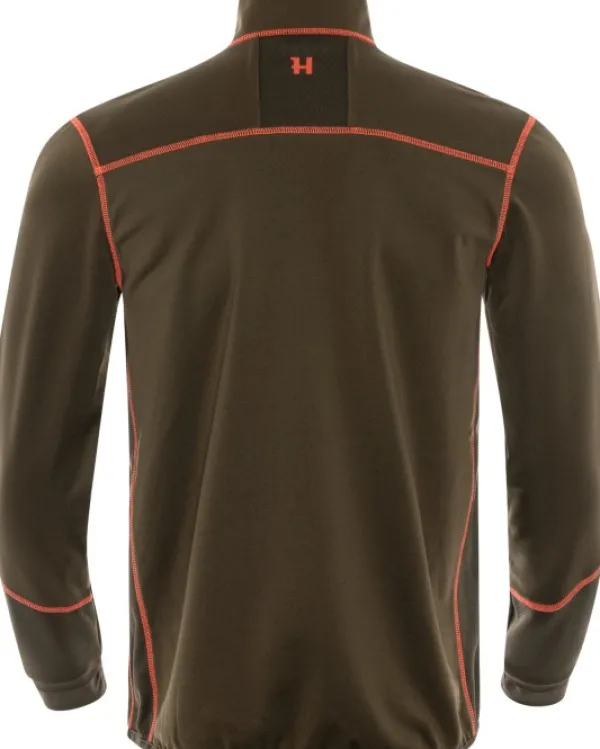 Härkila Scandinavian Fleece Jacket fleecetakki, vihreä/ruskea/oranssi| Metsästyspuserot