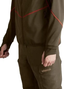 Härkila Scandinavian Fleece Jacket fleecetakki, vihreä/ruskea/oranssi| Metsästyspuserot