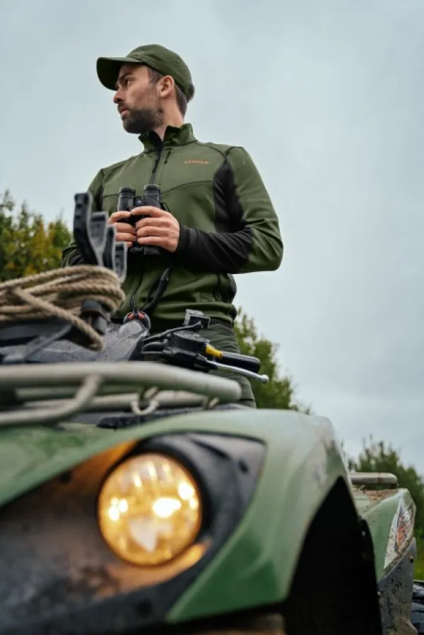 Härkila Scandinavian Fleece Jacket fleecetakki, vihreä/musta| Metsästyspuserot