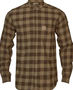 Härkila Scandinavian L/S-Shirt Antique Bronze Check| Metsästyspaidat