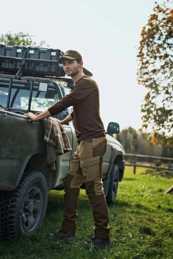 Härkila Scandinavian Trouser metsästyshousut, Dark Antique Bronze/Willow Green| Retkeilyhousut