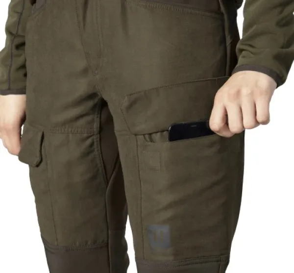 Härkila Scandinavian Trousers Women Willow naisten metsästyshousut, ruskea/vihreä| Retkeilyhousut