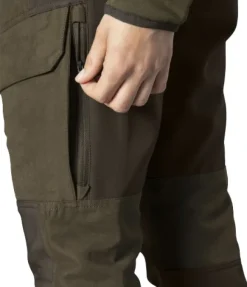 Härkila Scandinavian Trousers Women Willow naisten metsästyshousut, ruskea/vihreä| Retkeilyhousut
