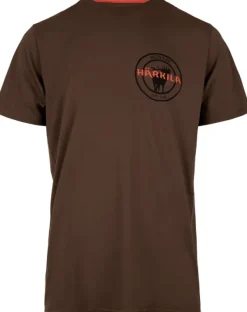 Härkila Stag Badge T-shirt puuvillainen t-paita, ruskeavihreä| Metsästysliivit/Fleeceliivit