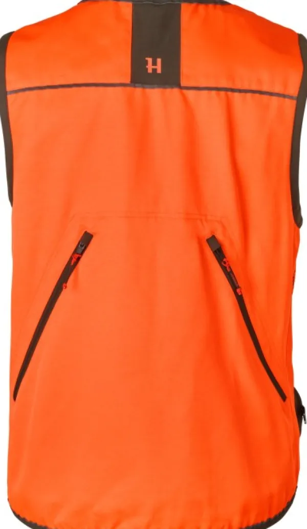 Härkila Koiranohjaajan Vaatteet^Wildboar Pro Blaze Waistcoat Orange Blaze/Brown