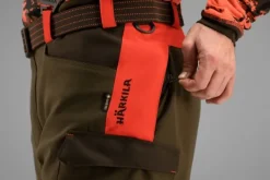 Härkila Wildboar Pro Housut Orange Blaze/Willow Green| Koiranohjaajan Vaatteet