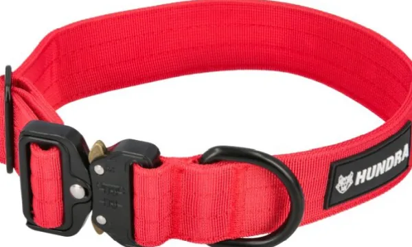 Hundra Kaulapannat^taktinen kaulapanta S-M, punainen