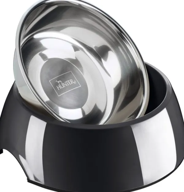 HUNTER Bowl Melamin koirankuppi, 700 ml, Black| Koirankupit