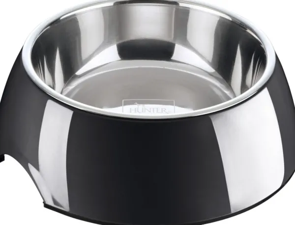 HUNTER Bowl Melamin koirankuppi, 1400 ml, Black| Koirankupit