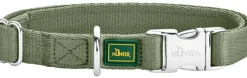 HUNTER Inari Collar Alu-Strong koiran kaulapanta, 30 - 45 cm, Linden Green| Kaulapannat