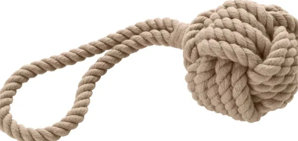 HUNTER Inari Toy Dog Ball koiran heittolelu, M, Tan| Noutolelut