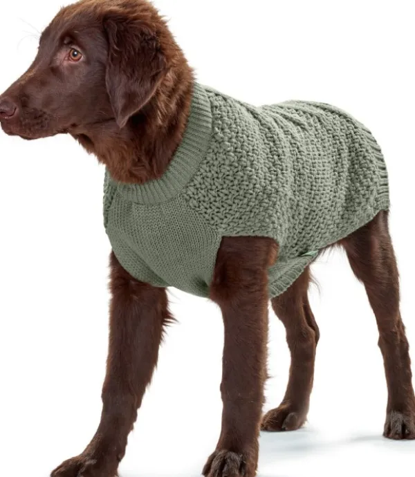 HUNTER Pullover Malmö koiran pusero, 40-45 cm, Khaki| Neuletakit