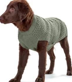 HUNTER Pullover Malmö koiran pusero, 50 cm, Khaki| Neuletakit