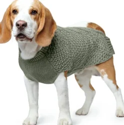 HUNTER Pullover Malmö koiran pusero, 50 cm, Khaki| Neuletakit