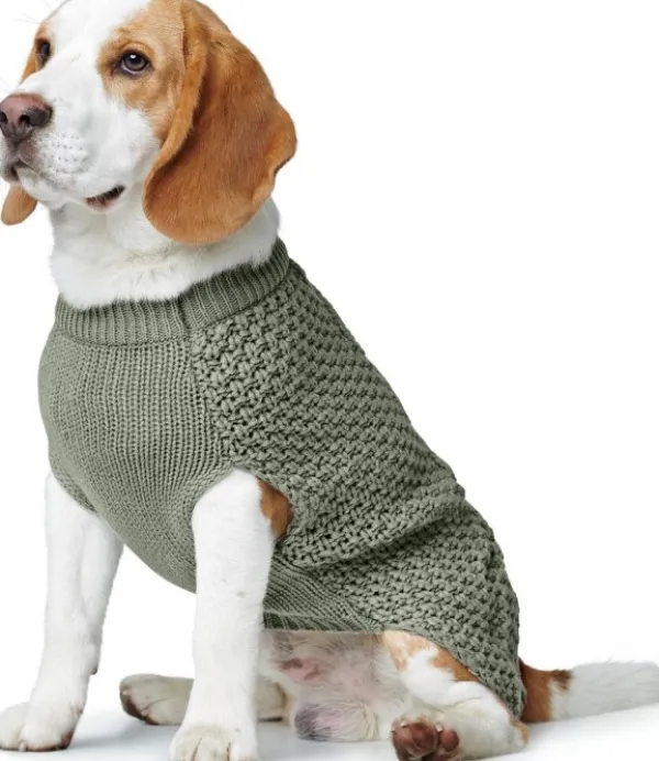 HUNTER Pullover Malmö koiran pusero, 50 cm, Khaki| Neuletakit