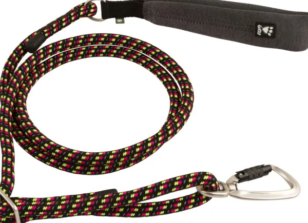 Hurtta Outlet - Koiralle^Adjustable Leash ECO Neon Licorice 120-180cm/11 mm