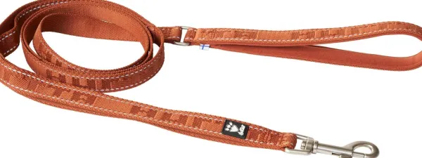 Hurtta Taluttimet^Casual Reflective Leash ECO talutushihna, 180 cm, ruskeaoranssi
