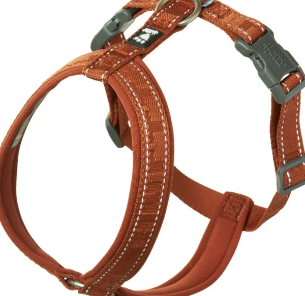 Hurtta Valjaat^Casual Y-Harness ECO valjaat, 30 - 55 cm, ruskeaoranssi