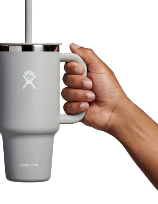 HydroFlask Eristetyt Juomapullot^All Around Travel Tumbler matkamuki, 946ml, harmaa