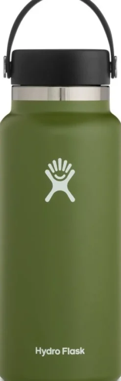 HydroFlask Wide Mouth Flex 946 ml Olive| Eristetyt Juomapullot