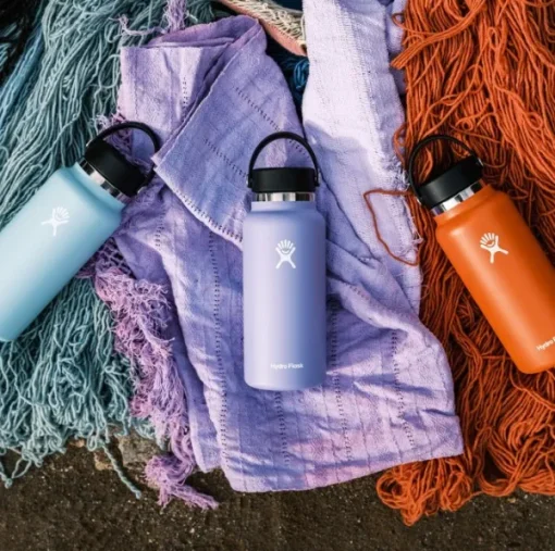 HydroFlask Eristetyt Juomapullot^Wide Mouth Flex juomapullo, 946 ml, vaaleansininen