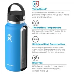 HydroFlask Wide Mouth Flex 591 ml Olive| Eristetyt Juomapullot