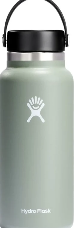 HydroFlask Wide Mouth Flex juomapullo, 946 ml, harmaavihreä| Eristetyt Juomapullot