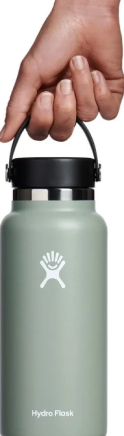 HydroFlask Wide Mouth Flex juomapullo, 946 ml, harmaavihreä| Eristetyt Juomapullot