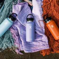 HydroFlask Wide Mouth Flex juomapullo, 946 ml, harmaavihreä| Eristetyt Juomapullot