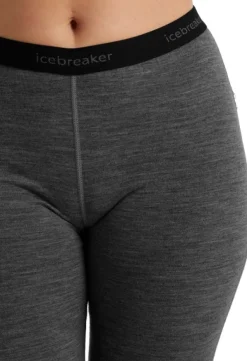 Icebreaker 200 Oasis Leggings naisten kerrastohousut, harmaa| Kerrastohousut