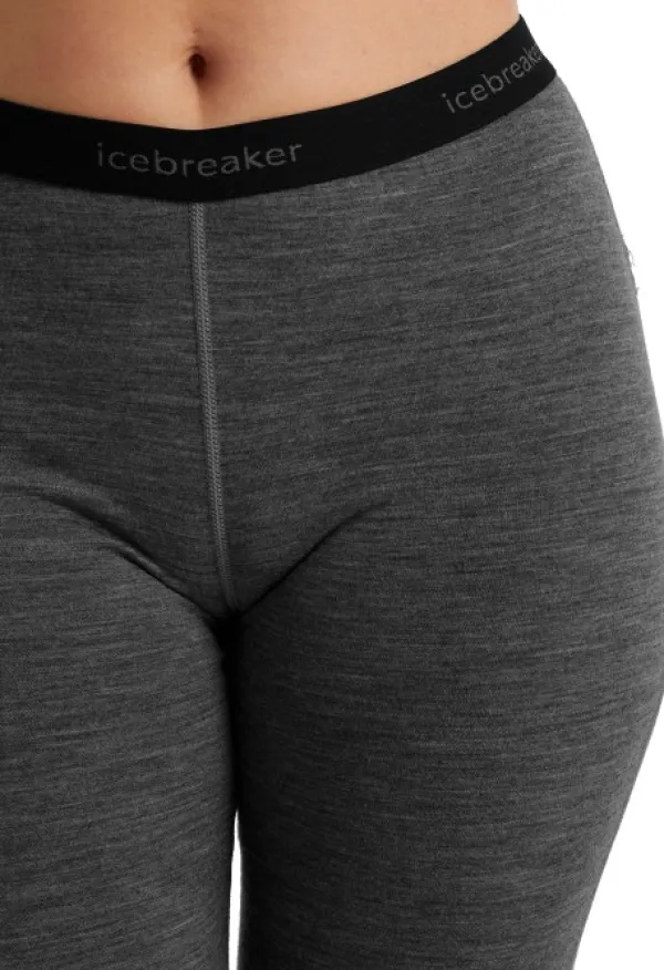 Icebreaker 200 Oasis Leggings naisten kerrastohousut, harmaa| Kerrastohousut