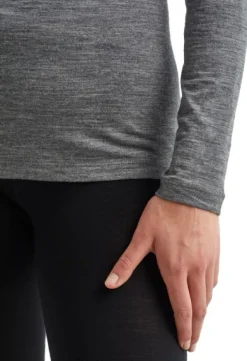 Icebreaker 200 Oasis LS Crewe naisten kerrastopaita, harmaa| Kerrastopaidat