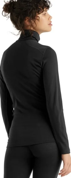Icebreaker Kerrastopaidat^200 Oasis LS Half Zip naisten kerrastopaita, Black