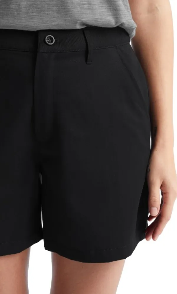Icebreaker Shortsit^Berlin naisten chino-shortsit, musta