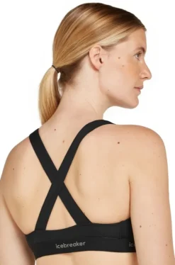 Icebreaker Mer 125 Cool-Lite Sprite Racerback Bra urheiluliivi, Black| Alusvaatteet